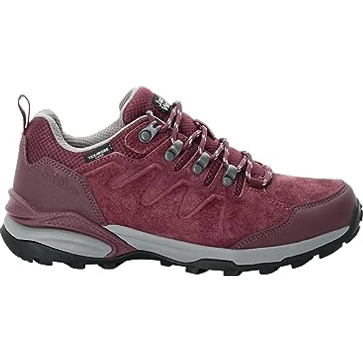 Jack Wolfskin REFUGIO TEXAPORE LOW W Hikingschuh, Veloursleder/Textil, gute Dämpfung und Halt, für Damen – Bild 1