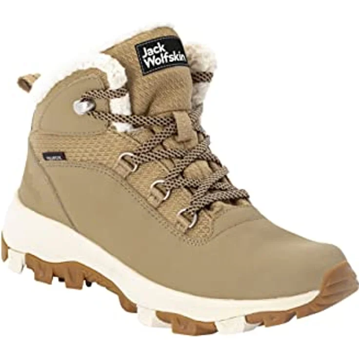Jack Wolfskin Everquest Mid Texapore, Winterschuh, wasserdicht, warm bis -30 °C, PFC-frei, clay/beige – Bild 2