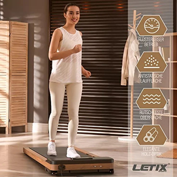 Letix Sports Laufband DeskWalk360 Motorisiert mit LCD-Display, Schreibtisch Heimtrainer Elektrisch (Antistatische Lauffläche, Ultra Slim Design) - Preisvergleich – Bild 7