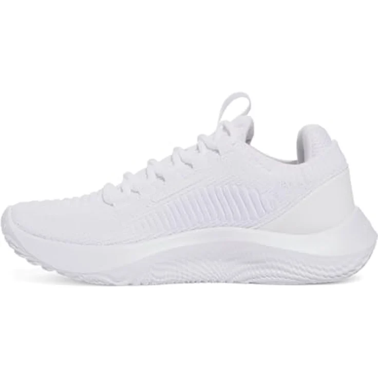 Under Armour UA Dynamic 2, Damen Laufschuhe mit reaktionsfreudiger Dämpfung und stabilem Halt, Weiss, Größe 38.5 – Bild 2