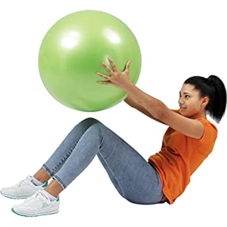 GYMNIC Gymnic Plus 75, platzsicherer Gymnastikball für Reha-Übungen, grün – Bild 5