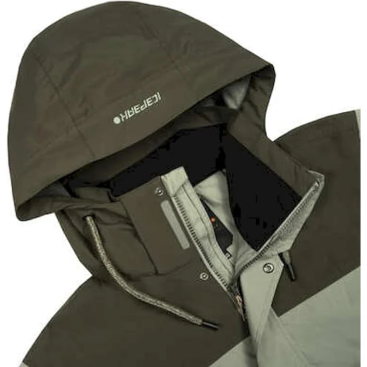 Icepeak Merced Herren Outdoorjacke, grün, Größe 52, ideale Skijacke für Outdoor-Aktivitäten – Bild 4