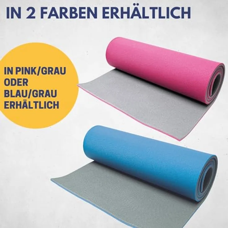 Best Sporting Yoga Matte 200x60x1,3cm I Gymnastikmatte mit rutschfester Oberfläche (Pink) – Bild 5