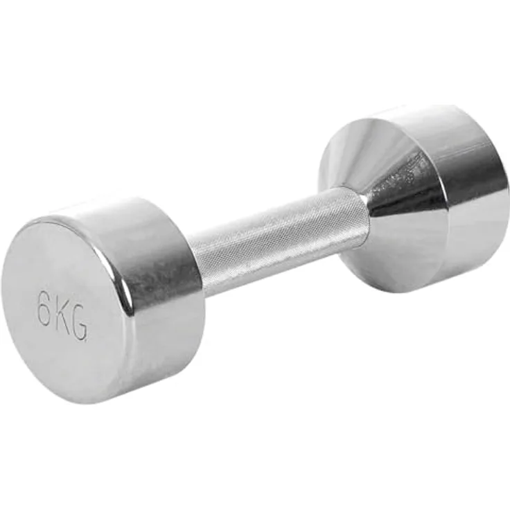 Chromhantel Kurzhantel Hantel für Fitness, Fausthantel für Bizeps, Schulter, 6 kg, Stück