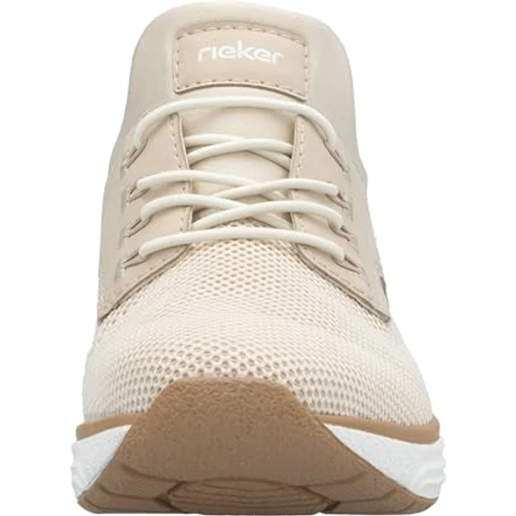 Rieker Damen Halbschuhe M5665-60, beiger Slipper mit hohem Komfort und coolem Design – Bild 7