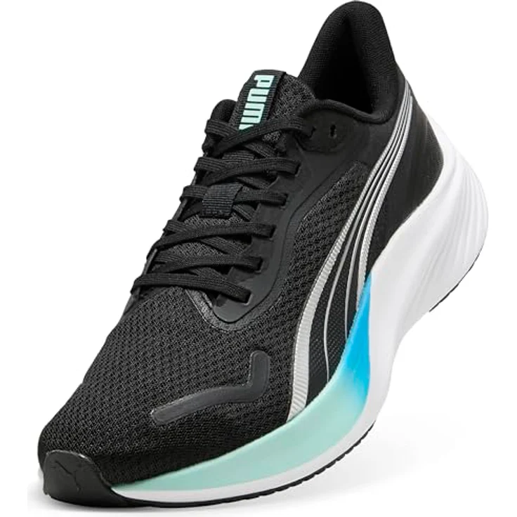 PUMA Pounce Lite, Laufschuhe mit ultraleichtem Schaumstoff und PROTREAD Laufsohle, schwarz, Größe:12 – Bild 6