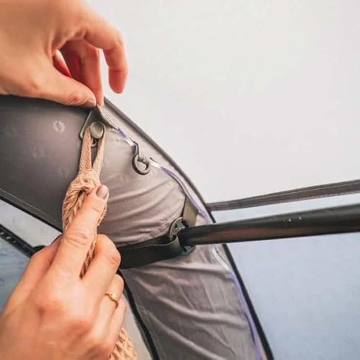 Outwell Colorado 5 Air, 5-Personen Tunnelzelt mit 4000 mm Wassersäule und schnellem Aufbausystem, blau – Bild 4