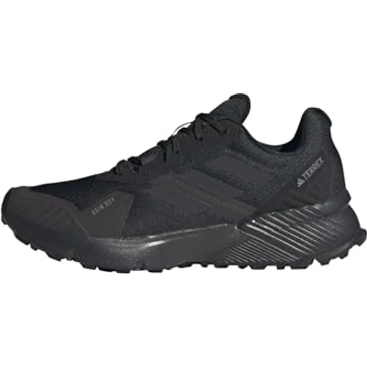 adidas Terrex Soulstride RAIN.RDY, Herren Laufschuhe, wasserdicht, mit Traxion-Außensohle, Schwarz, Größe 46 – Bild 1