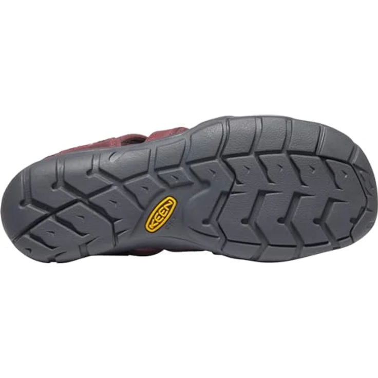 KEEN CLEARWATER CNX LEATHER Sandale, Damen, Wein/Rote Dahlie, Größe 40.5, mit Schnellverschluss und KEEN.ALL-TERRAIN Sohle – Bild 6