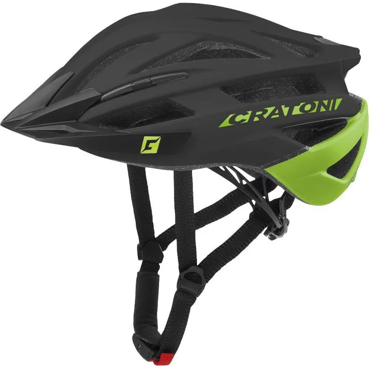 Cratoni Agravic, Velohelm (58 - 62 cm) mit 20 Ventilationsöffnungen, Inmold-Technologie und abnehmbarem Visier, 230 g