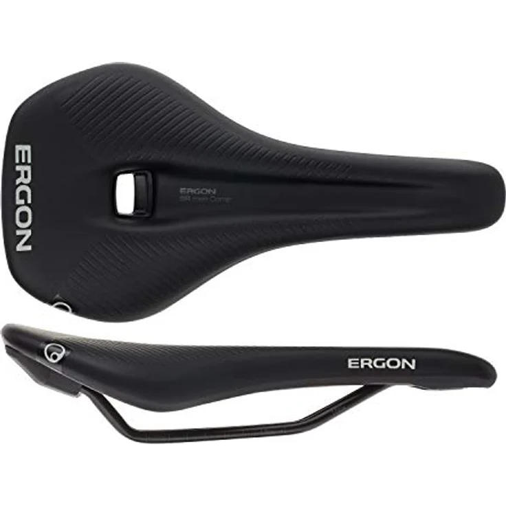 Ergon SR Comp Men, Fahrradsattel für Männer mit Entlastungskanal und OrthoCell-Inlays, flach und gepolstert – Bild 6