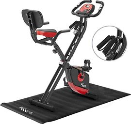 KM Fit 2in1 Heimtrainer Fahrrad mit LCD-Display
