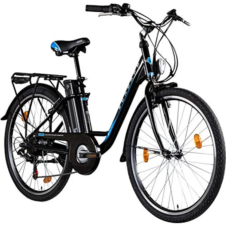 Zndapp Z505 E Bike Damen 26 Zoll Pedelec mit 360 Wh Akku, tiefem Einstieg  und gefedertem Sattel: Tests, Infos & Preisvergleich