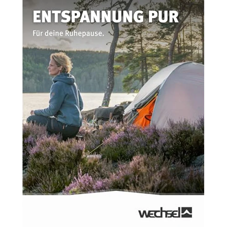 Wechsel Trekkingzelt Venture 1, Kuppelzelt für 1 Person, schnell aufbaubares Hybridzelt, kompakt mit Packmaß 45 x 15 cm, ideales Outdoor-Zelt für Camping und Wandern – Bild 3