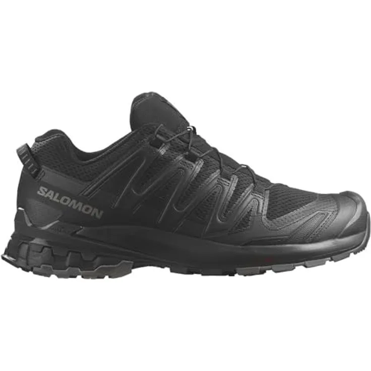 Salomon XA PRO 3D V9, Herren Wanderschuhe Trail-Running Schuhe mit Trailrunning-Sohle für besseren Halt, schwarz, EU 42 2/3 UK 8.5