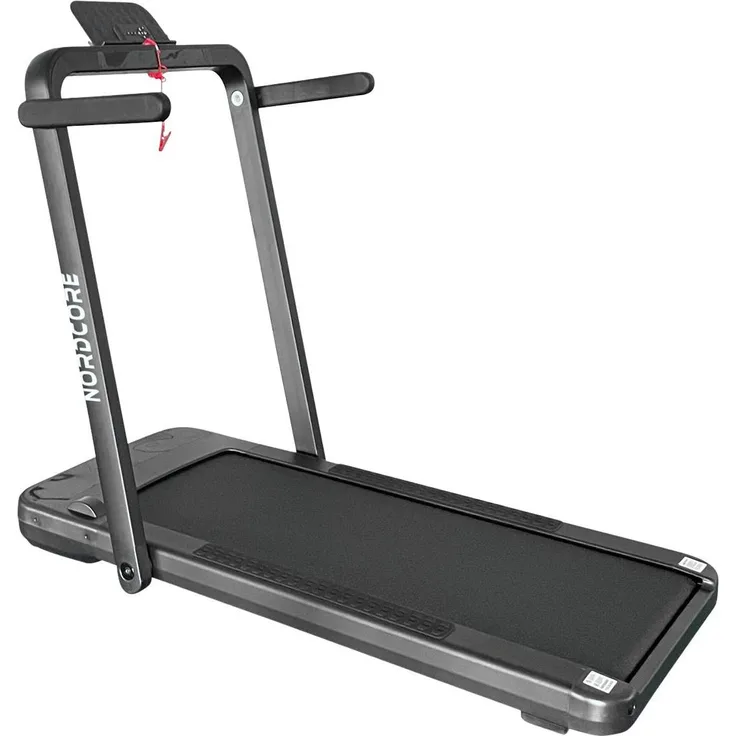 Nordcore 2-IN-1 Laufband Core 2200, Black, 2 PS Motor, verstellbare Geschwindigkeit bis 12 km/h, LCD-Display, Bluetooth-Verbindung, inkl. Fernbedienung