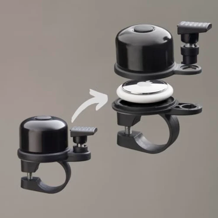 Hama AirBell, Fahrradklingel mit AirTag-Halter, Ø 2,2 cm, 85 dB, ideal für Diebstahlsicherung – Bild 5