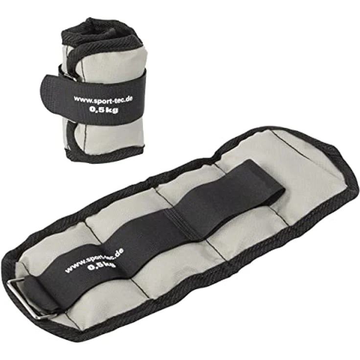 Sport-Tec Gewichtsmanschetten 0,5 kg, Paar mit Klettverschluss, strapazierfähiges Nylon für Arm- und Beingewichte – Bild 7