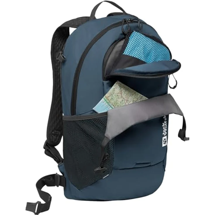 Jack Wolfskin Velocity 20 Wanderrucksack, 45 cm, 100% Polyester, Farbe: Midnight Sky – Bild 6