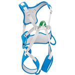 PETZL OUISTITI Klettergurt für Kinder, Blau, Einheitsgröße bis 30 kg, optimaler Tragekomfort mit halbstarrer Konstruktion