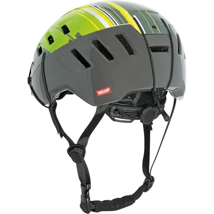 C.A.M.P. Voyager Skihelm, In-Mold-Konstruktion mit ABS-Außenschale, 54-58 cm, Basaltgrau/Grün, 17 Belüftungsöffnungen, abnehmbarer Ohrenschutz, herausnehmbare Polsterung – Bild 2