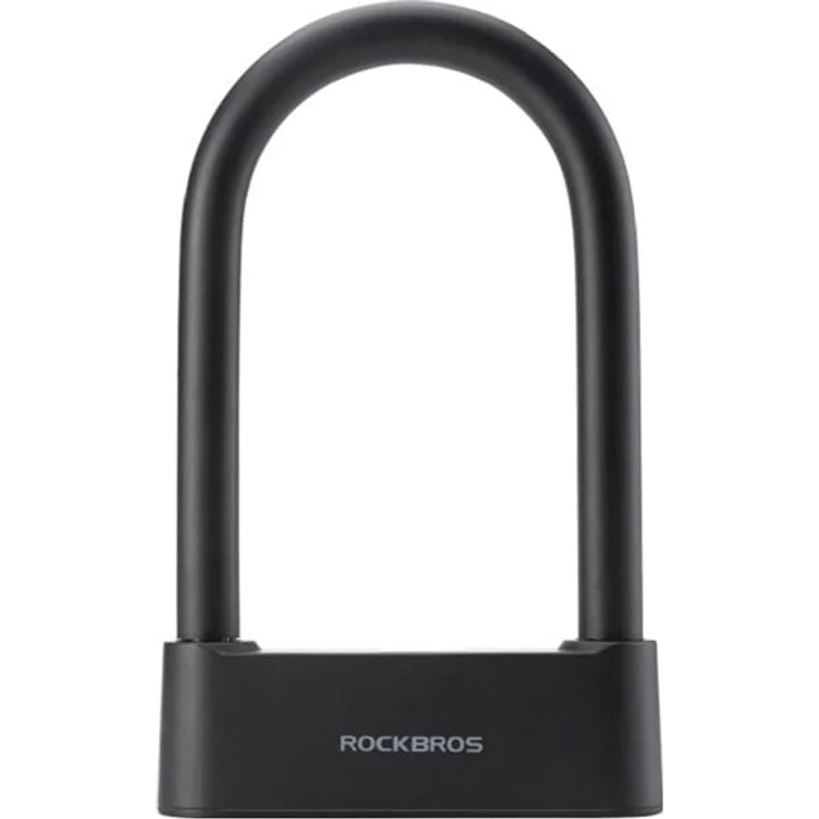 Rockbros 32210818001 SMART Fahrradschloss mit Fingerabdruckscanner und Bluetooth-Konnektivität, schwarz