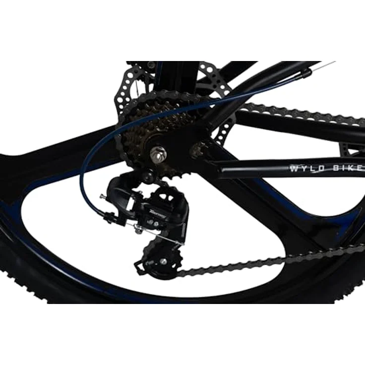 WYLD Mountainbike Fully 26'' Bliss, 21 Gänge, RH 47 cm, Magnesium-Laufräder, Vollfederung, mechanische Scheibenbremsen – Bild 4