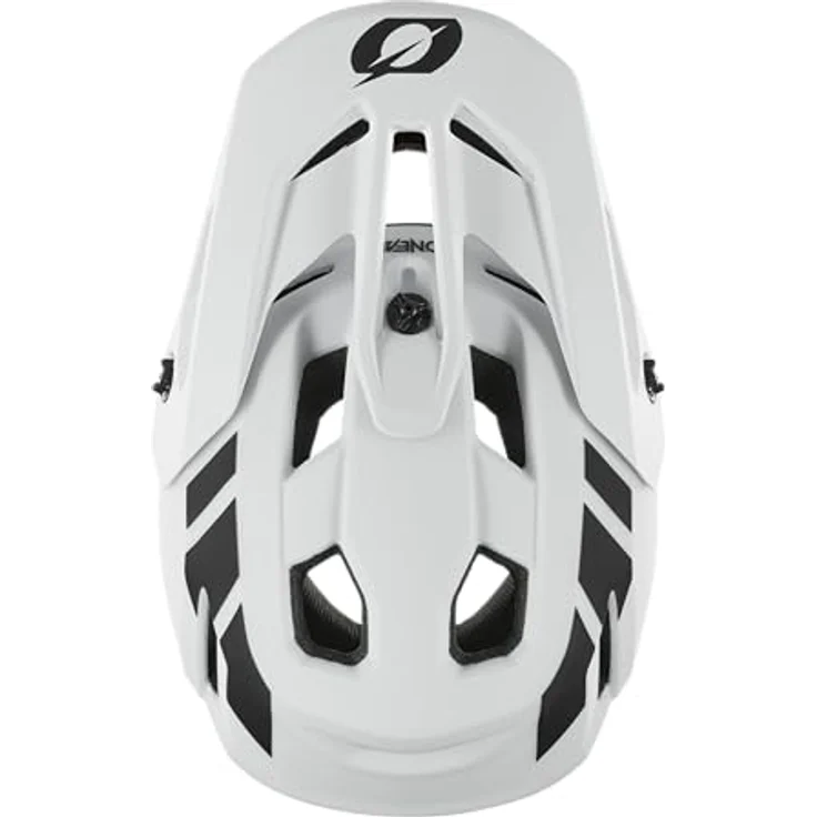 O'Neal SL1 Helm Crest, Enduro Full-Face Helm in Weiß/Schwarz, Größe XS mit höhenverstellbarem Schirm und gutem Luftstrom – Bild 7