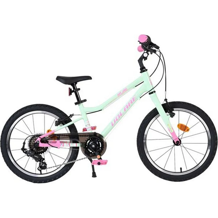 Volare Milano Kinderfahrrad Mädchen 18 Zoll, Shimano Nexus 3-Gang-Schaltung, superleicht, mintgrün