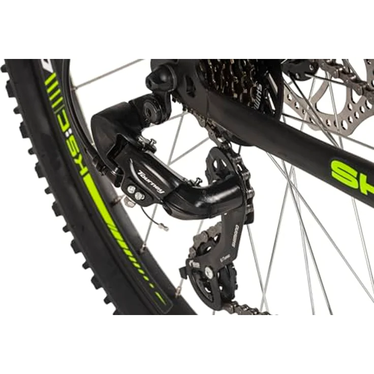 WYLD Sharp 3.0 Hardtail Mountainbike 26'', Schwarz, 21-Gang-Shimano, Federgabel, mechanische Scheibenbremsen, Rahmenhöhe 46/51 cm – Bild 4