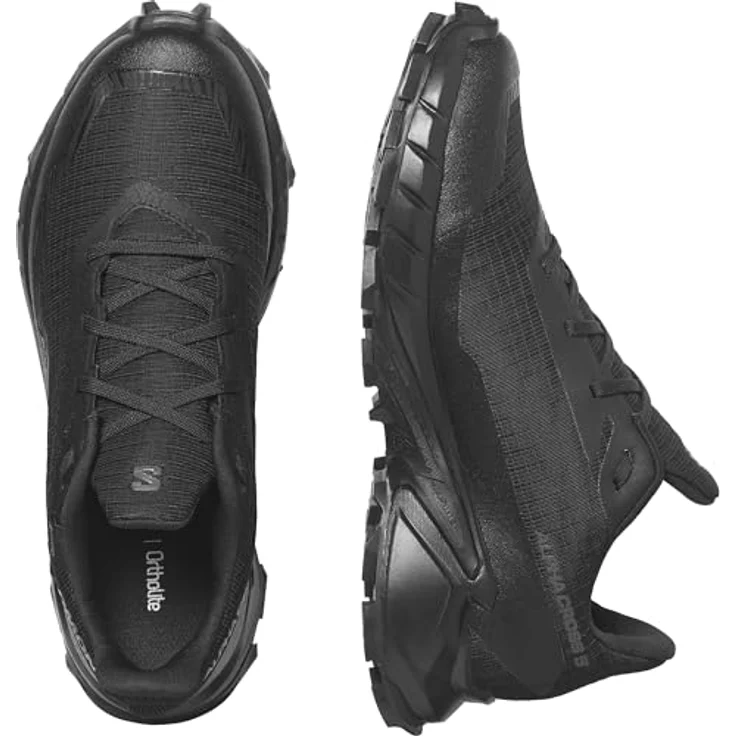 Salomon Alphacross 5 GTX Damen Wanderschuh, wasser- und winddicht mit GORE-TEX, Schwarz, Größe 4.5 – Bild 7