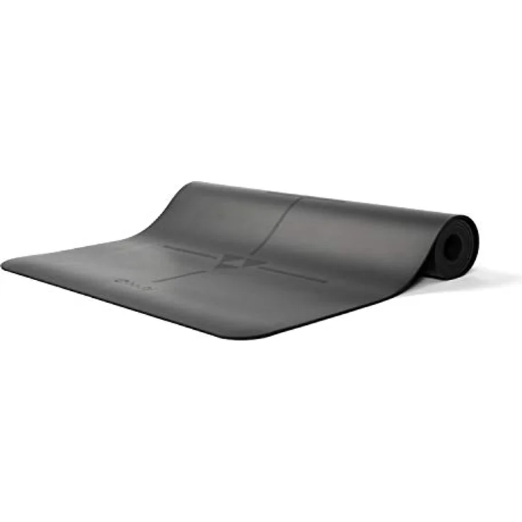 Bodhi Yogamatte Phoenix | Rutschfest & Schadstofffrei | Matte aus Naturkautschuk mit PU-Beschichtung für intensives Yoga | Antirutschmatte für deine Yogapraxis (Alignment-Yantra/schwarz) - Preisvergleich – Bild 2