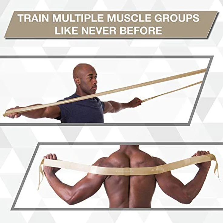 THERABAND CLX Latexfreies Widerstandsband, 110 Schlaufen für Pilates, 22 Meter, Gold, maximale Flexibilität für Fitness und Physiotherapie – Bild 3