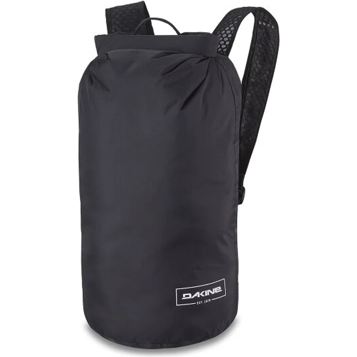 Dakine Packable Dry Pack 47 cm, schwarzer Wanderrucksack aus 100% Polyester, kompakte Größe 47 cm x 40 cm x 25 cm