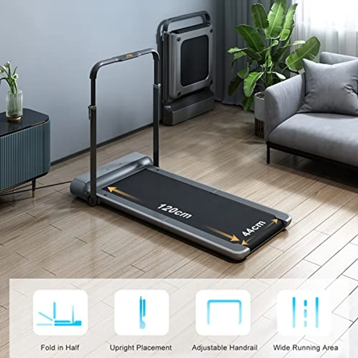 WALKINGPAD R1 Pro, Klappbares Laufband mit 918 Watt Elektromotor, für Geh- und Lauftraining bis 10 km/h, LCD Display, max. 110 kg Belastbarkeit – Bild 3