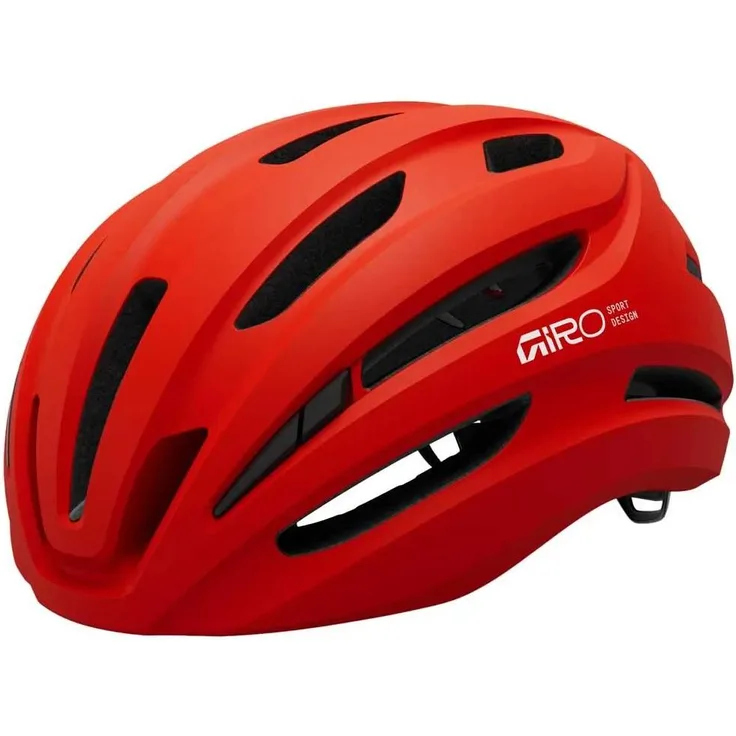 Giro Isode II, leichter Rennradhelm mit hoher Belüftung, rot, One Size