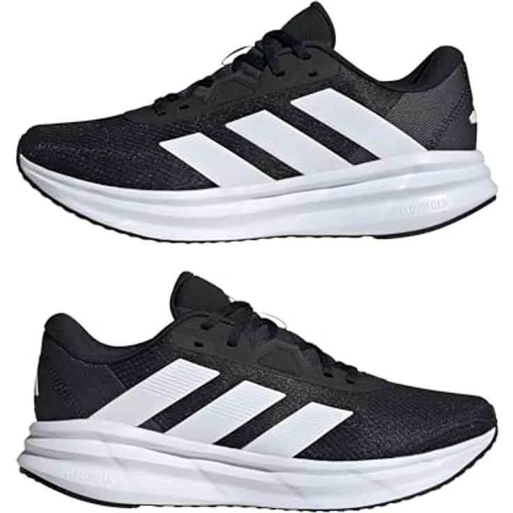 adidas Galaxy 7, Herren Laufschuhe, leicht und flexibel, cblack/ftwwht/carbon, Größe 45 1/3 – Bild 7