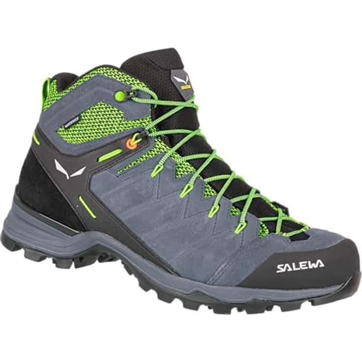 Salewa Alp Mate WP, Herren Mid-Cut Wanderschuhe aus Wildleder, wasserdicht, Farbe Blau, Größe 41 – Bild 1