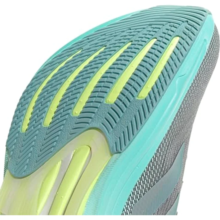 Adidas JQ7691 Laufschuh, Neutral mit atmungsaktivem Mesh, Dämpfung und rutschfester Laufsohle, GREY/MAGRMT/FLAAQU, Größe 39 1/3 – Bild 2