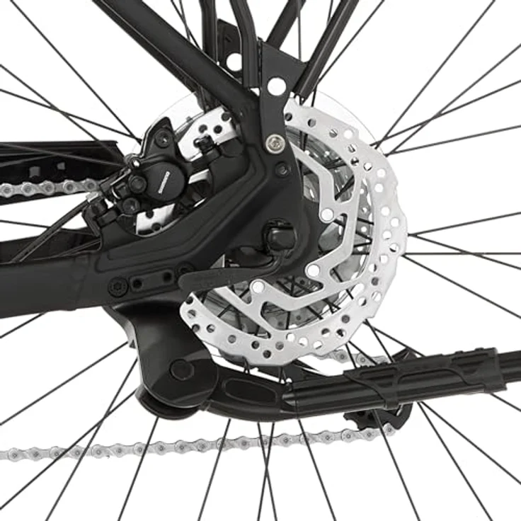 Fischer E-Bike Trekking VIATOR 4.2i Active, Elektrofahrrad für Damen und Herren mit 80 Nm Mittelmotor, 36 V Akku, 28 Zoll Reifen, RH 45, Shimano 9-Gang Schaltung, bis zu 150 km Reichweite – Bild 5