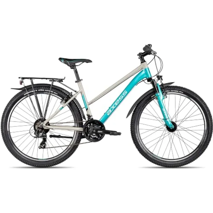 Axess Adventure 26 Trapez Jugendfahrrad, 26 Zoll, Aluminiumrahmen, 21-Gang Shimano Schaltung, Straßenausstattung