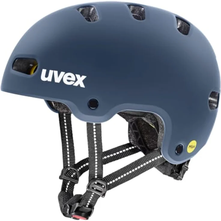 Uvex Kid 4 Style MIPS, Kinder-Fahrradhelm, dusk blue matt, mit MIPS-Technologie, abnehmbaren Innenpolstern und passive Belüftung – Bild 1