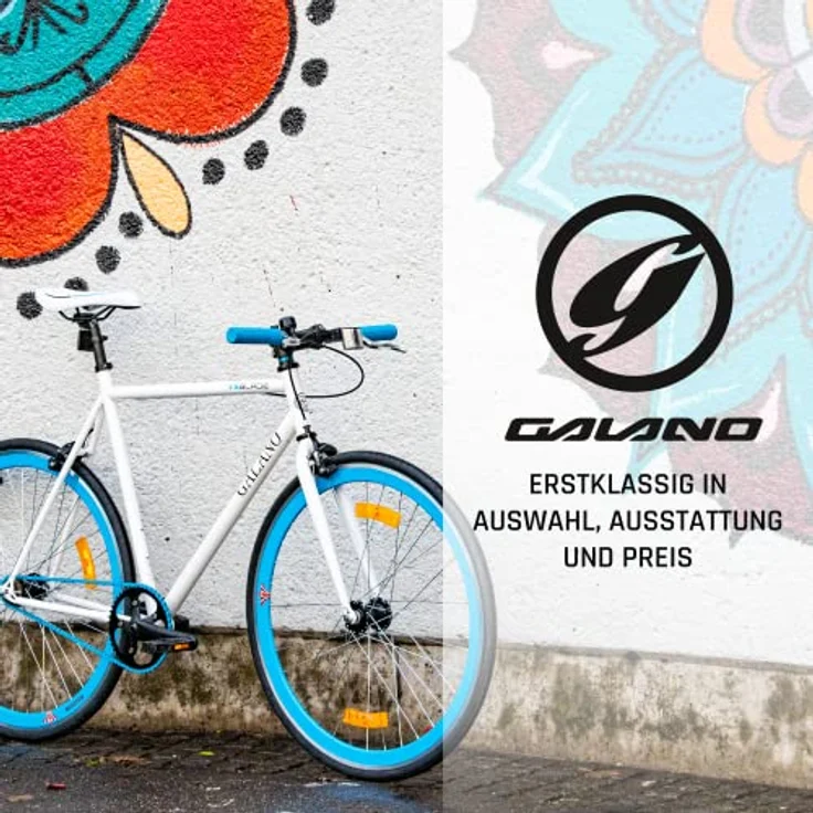 Galano Blade Fixie Fahrrad, 28 Zoll Singlespeed, Flip Flop Nabe, verschiedene Farben, geeignet für Fahrergrößen 165 - 195 cm – Bild 7