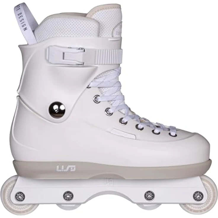 Usd Sway Chess Pro, Inline Skates, aggressive Hardboot mit Dual-Fit-Liner und Kizer Fluid IV Frames, weiß/grau, Größen 46-47 – Bild 2
