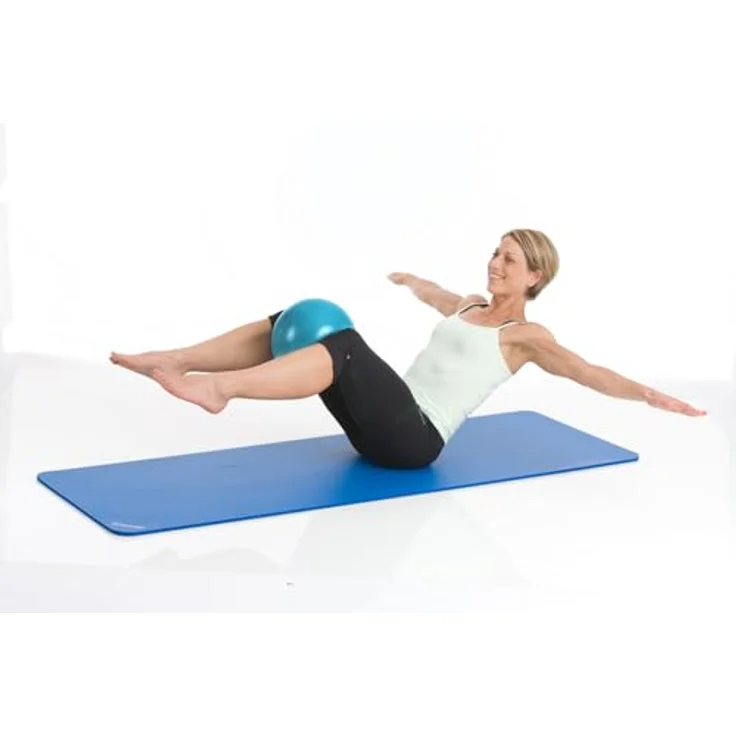 Togu Redondo Ball 22 cm, Petrol, Extrem weicher und robuster Pilates- und Fitnessball, inklusive Übungsposter, Made in Germany – Bild 2