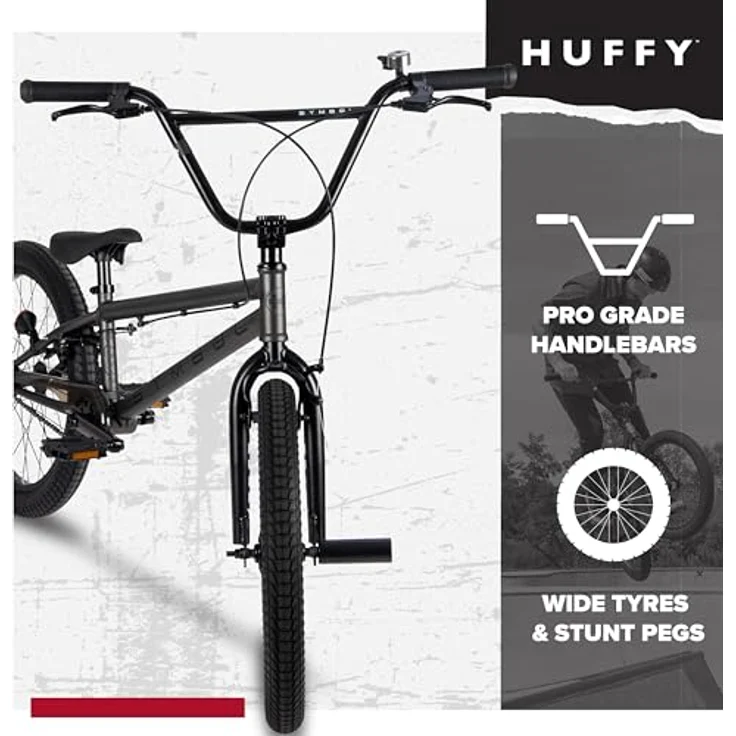 Huffy Symbol Freestyle BMX-Fahrrad, 20 Zoll für Dirt, Street und Park, ideal für Einsteiger – Bild 5