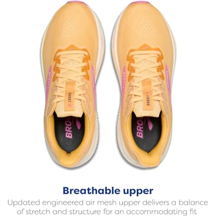 Brooks Ghost 17 Laufschuhe Damen, gedämpfte Lauf- und Fitnessschuhe mit atmungsaktivem Obermaterial, Grau – Bild 4