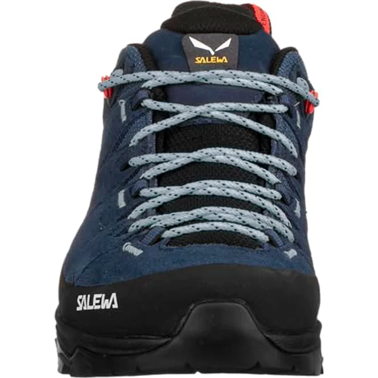 Salewa Alp Trainer 2, Damen-Wanderschuh aus Veloursleder mit Vibram-Außensohle, denimblau/schwarz – Bild 4