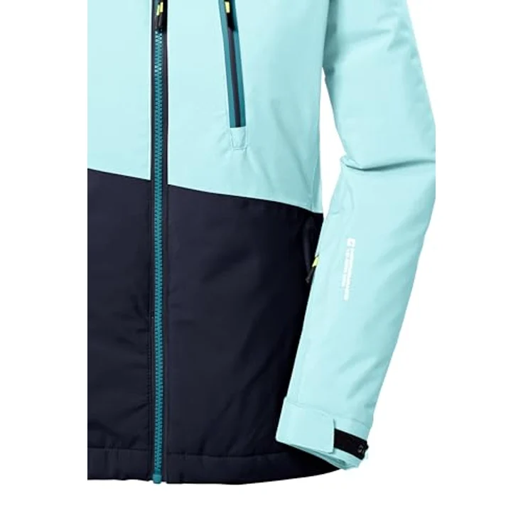 Killtec KSW 331 Mädchen Skijacke, Kapuzenjacke mit Fleece-Innenseite, wasserdicht 10.000 mm, blau, Größe 116 – Bild 5