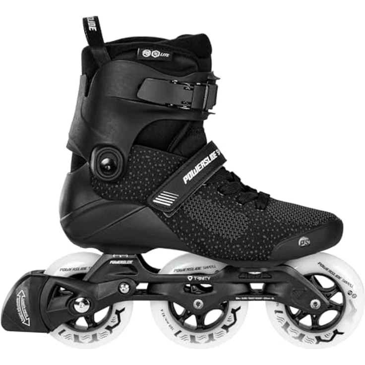 Powerslide Inlineskates Swell Lite Black 100, Fitness Skates mit herausnehmbarem Innenschuh – Bild 2